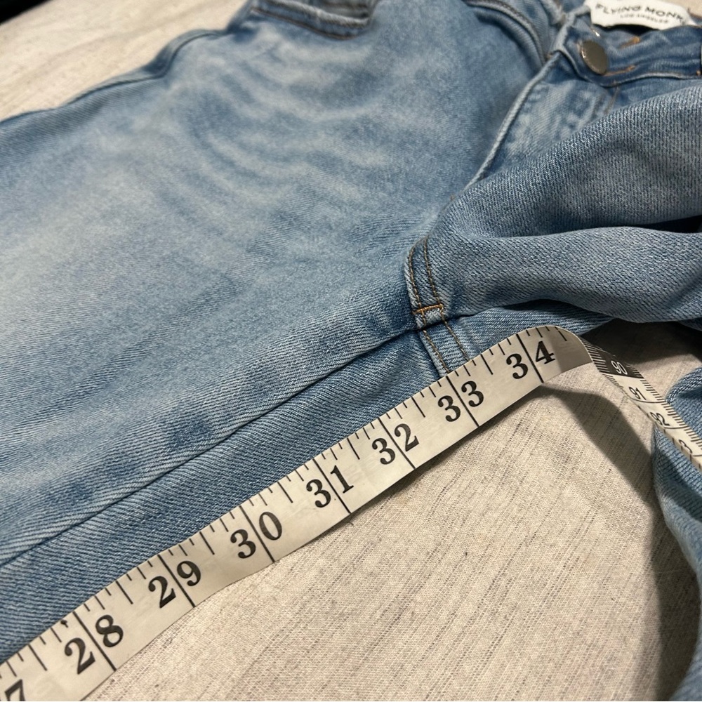 Flying Monkey Light Blue Flare Jeans - Picture 6 of 7